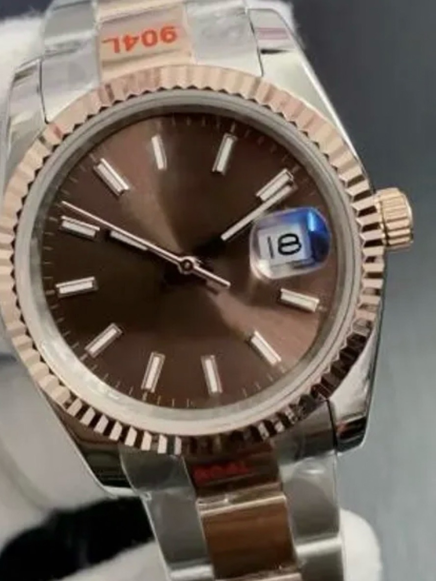 40mm Luxury Mens 2 Tone Watch Stainless Steel Automatic Mechanical